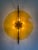 2020s Italian Wall Light in Amber Murano Glass Disc and Brass Metal Frame For Sale - Image 5 of 10