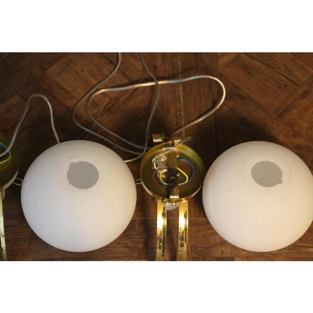 Modern Globe Ceiling Lights in the style of Stilnovo, 1980s, Set of 2 For Sale - Image 17 of 18