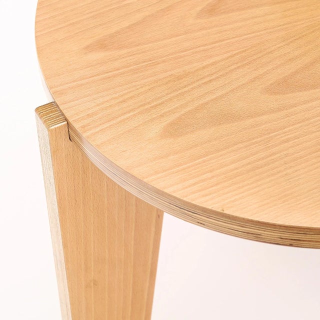 Wood Modernist Side Tables For Sale In Austin - Image 6 of 11