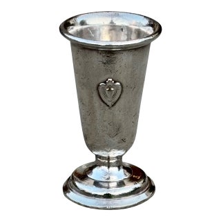 1950s Silver Bud Vase Conrad Hilton Hotel For Sale