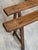 Vintage Farmhouse Benches in Oak, 1950s, Set of 2 For Sale - Image 14 of 18