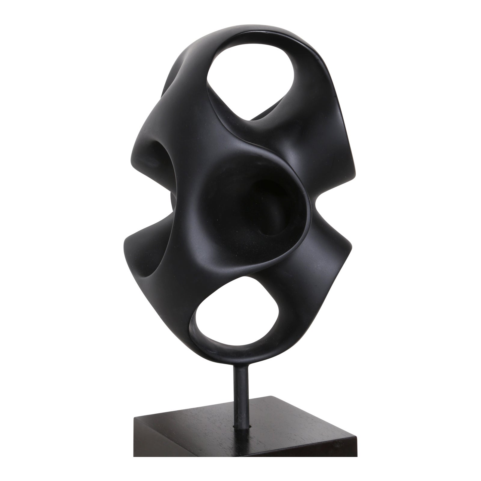 Abstract Modern Sculpture on Base Chairish