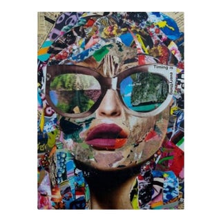 "Timing Is Everything" Acrylic Collage For Sale