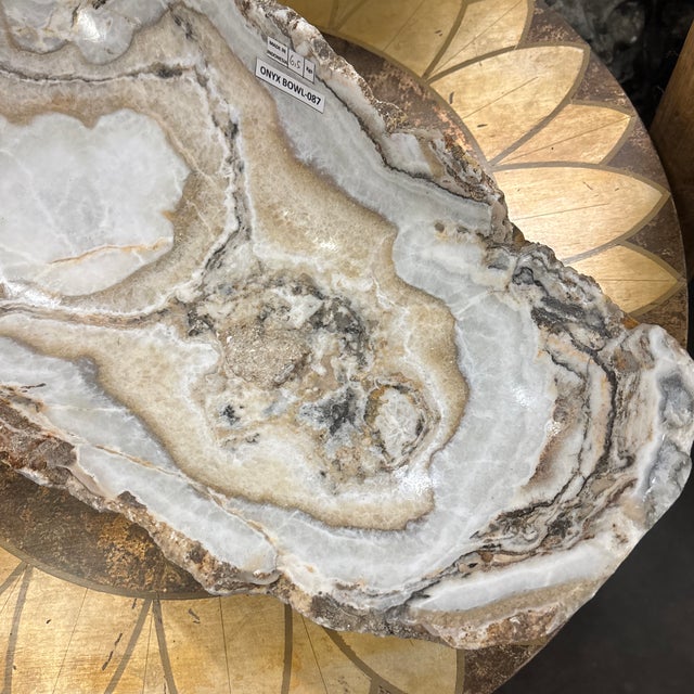 Early 21st Century Wide-Cut Onyx Bowl For Sale - Image 5 of 12