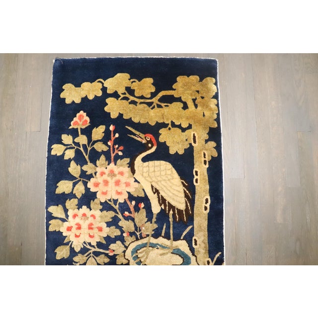 Early 20th Century Zabihi Collection Chinese Pictorial Animal Rug - 2'3" x 4'7" For Sale In New York - Image 6 of 6