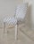 Textile Vintage Art Deco Accent Chair in Linen Polka Dot Upholstery For Sale - Image 7 of 13