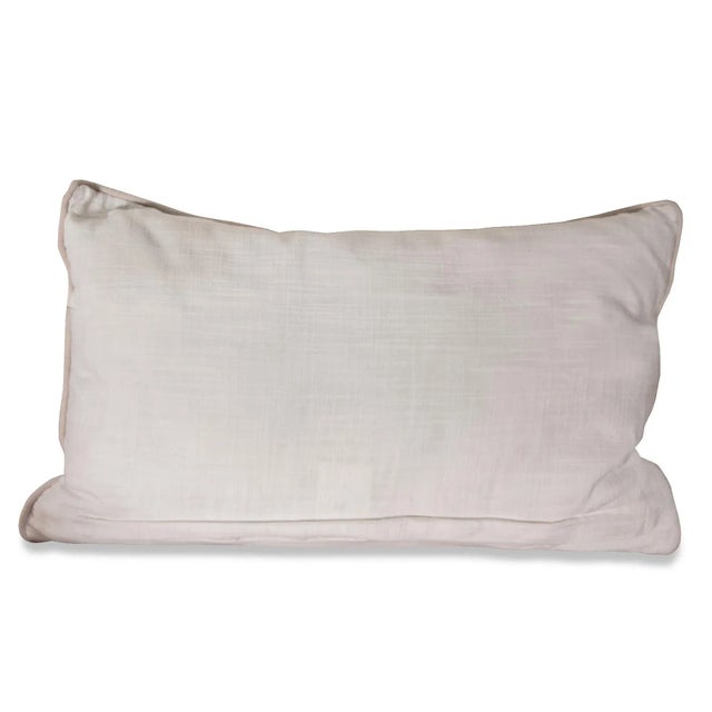 Pair of Sequin Paisley Lumbar Pillows For Sale - Image 4 of 5