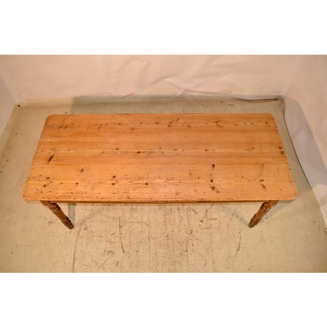19th Century French Cherry and Pine Farm Table For Sale - Image 10 of 12