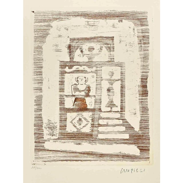 After Massimo Campigli, The House of Women, Original Etching, 1970s For Sale
