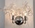 Mid-Century Modern Chrome Sconce with Clear Murano Glass Flowers, Italy, 1990s For Sale - Image 3 of 12