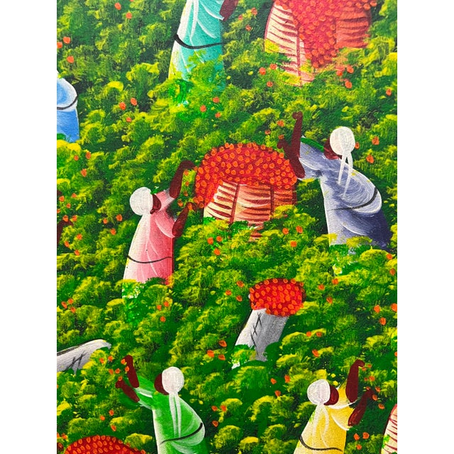 Folk Art Vintage Outsider Art Painting For Sale - Image 3 of 8