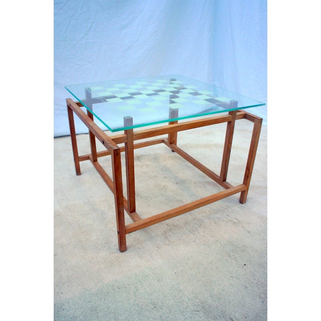1960s Mid-Century Modern Henning Norgaard for Komfort Teak and Glass Side Chess Game Table For Sale - Image 12 of 12