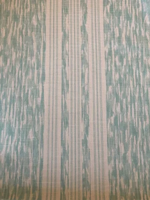 Peter Fasano Mirage Stripe 100% Linen Fabric - Glacier 5 Yards