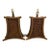 Vintage Bamboo and Leather Strap Table Lamps - A Pair For Sale