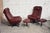Mid-Century Modern Set of Swivel Chair and Ottoman from T. J. Laitinen, Finland, 1970s For Sale - Image 3 of 8
