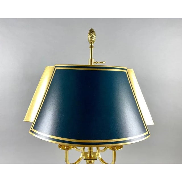 Vintage 4-Light Table Lamp in Gilt Brass, 1970s For Sale - Image 6 of 11