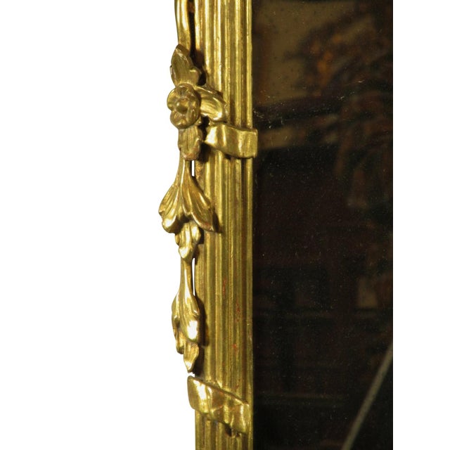 Early 20th Century Louis XVI Style Gilt-Wood Mirror For Sale - Image 5 of 9