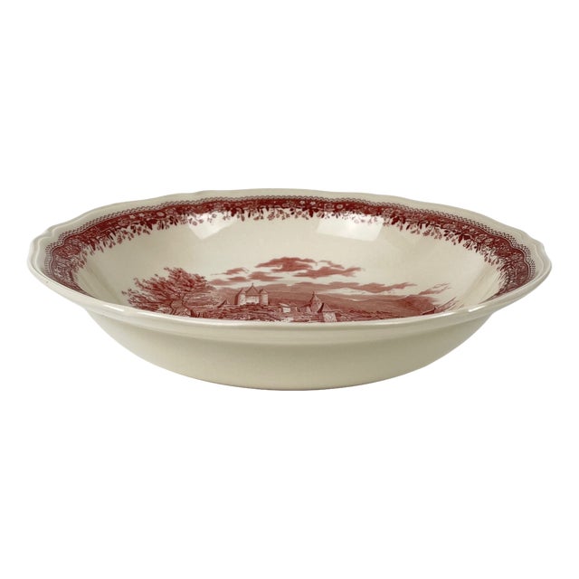 Red Burgenland Salad Bowl from Villeroy & Boch, 1960s For Sale