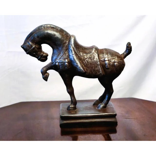 Vintage 1961 Tang War Horse Sculpture by Austin Productions Chairish