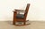 Charles Stickley Antique Mission Oak Arts & Crafts Cutout Rocking Chair, Newly Restored For Sale - Image 11 of 13