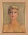 A mid-century painting of a beautiful woman, France circa 1960.