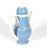 English Late 18th Century English Pearlware Blue Slip Coffee Pot & Cover, Staffordshire or Yorkshire For Sale - Image 3 of 12