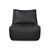 Contemporary Black Leather Swivel Slipper Chair For Sale - Image 3 of 12