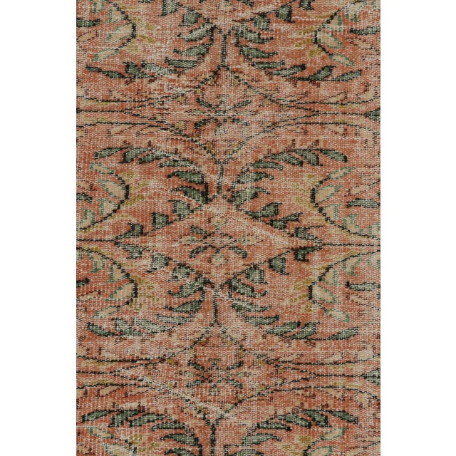 1960s 1960s Vintage Zeki Müren European Style Rug With Floral Patterns Form Rug & Kilim For Sale - Image 5 of 7