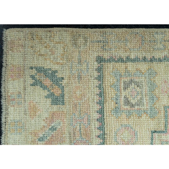Turkish Turkish Oushak Rug 2'11" x 10'3" #19249 For Sale - Image 3 of 8
