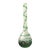 Emerald Green and Clear Vintage Italian Murano Art Glass Vase, McM, Ca. 1960's. For Sale