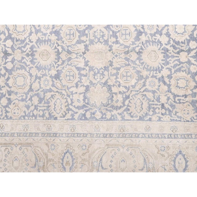 This Semi Antique Persian Melayer Rug is hand woven in the Hamadan region of Iran and has been distressed and refinished...