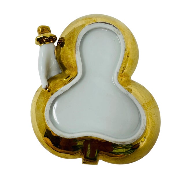 Mid-Century Hollywood Regency 22k Gold Playing Card Suit Trinket Dishes - Set of 4 For Sale - Image 9 of 15