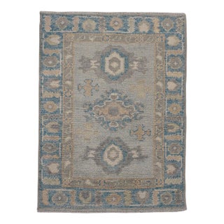 Turkish Oushak Rug 2'3" x 3'1" For Sale