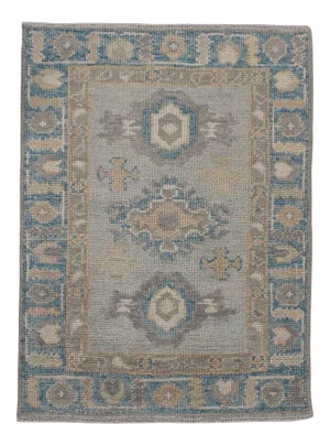 Turkish Oushak Rug 2'3" x 3'1"
