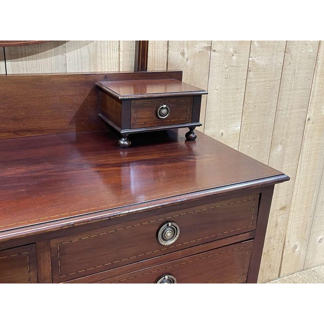 English Dressing Table in Mahogany, 1930s For Sale - Image 12 of 17