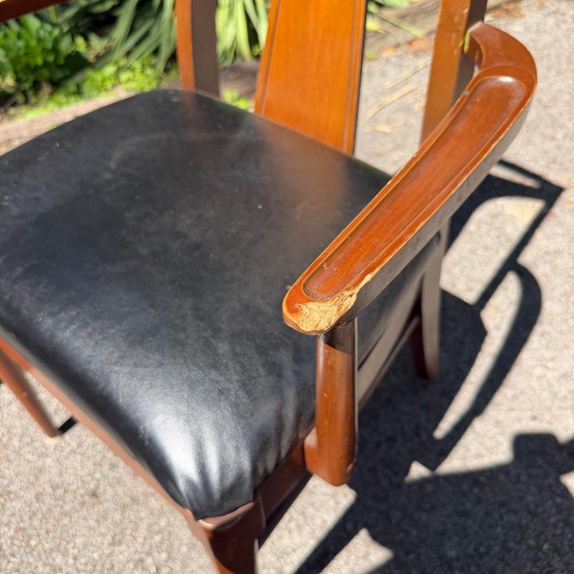 Wood Mid 20th Century Set of 10 Mid Century Modern Dining Chairs in Style of Kent Coffey Perspecta For Sale - Image 7 of 12