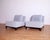 Modern Pair of Holly Hunt "Ofuro" Chairs in Sky Blue Mohair For Sale - Image 3 of 9