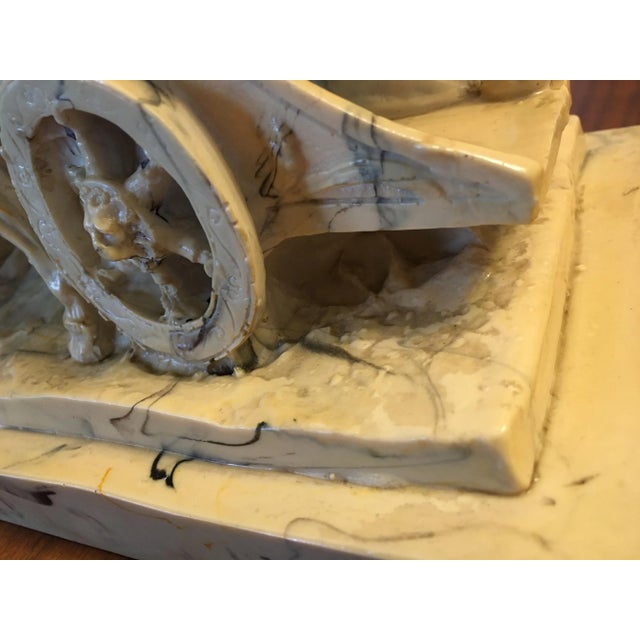 Ground Alabaster Chariot Figure, 1950s For Sale - Image 15 of 18