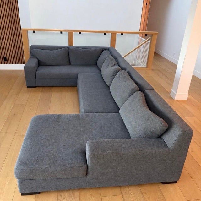 Modern Restoration Hardware Modena Track Arm Sectional For Sale - Image 3 of 4
