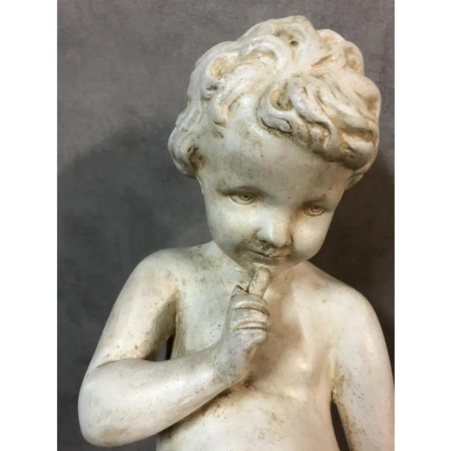 Antique Plaster Silent Child of Falconnet Sculpture For Sale - Image 12 of 15