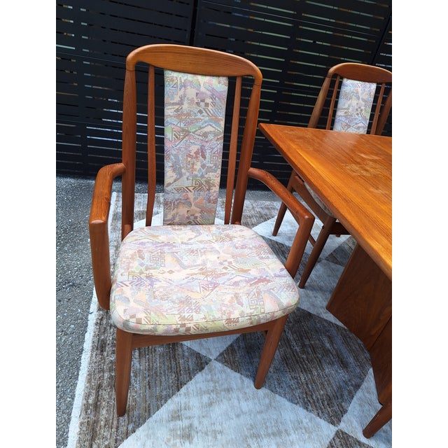 1960s 1960s MCM Danish Teak Table With Benny Linden Chairs For Sale - Image 5 of 14