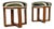 Italian Art Deco Round Ottomans in Fabric and Wood, 1930s, Set of 2 For Sale