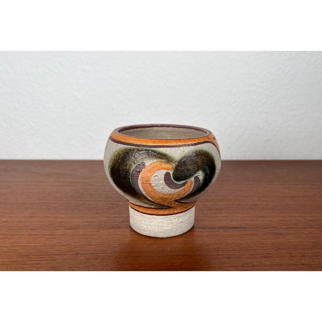 Mid-Century Modern Danish Studio Pottery Candleholder and Box with Lid from Søholm, 1960s, Set of 2 For Sale - Image 11 of 18