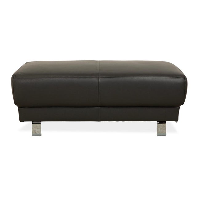 Leather Stool from Ewald Schillig For Sale - Image 6 of 10