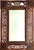 Moroccan Mid 20th Century Mirror Antique Moroccan Style Hand Carved Wood Lattice Ornate Design Boho Decor For Sale - Image 3 of 6