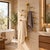 Modern Brass Wall Mounted Towel Rack | Vertical Multi-Arm Towel Holder | Luxury Bathroom Decor | Modern Brass Towel Bar With Finials 36 Inches For Sale - Image 3 of 11