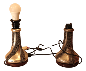 Silver Table Lamps by Ottaviani, 1970s, Set of 2