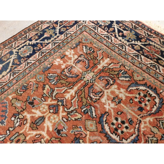 Antique Persian Mahal Rug. 9'4"x 11'10" For Sale - Image 9 of 18