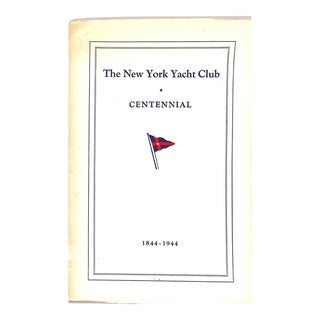 The New York Yacht Club Centennial 1844-1944 For Sale