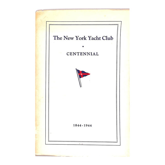 The New York Yacht Club Centennial 1844-1944 For Sale